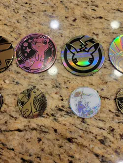 Pokemon Coin Lot Pikachu Dragonite 25th Celebrations Palkia Mew Eevee Arceus - Image 3