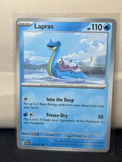 Lapras Paldean Fates 016/091 Pokemon TCG - Regular Common - Image 1