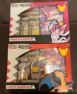 Pokemon TCG: Celebrations Collection Box [Dark Sylveon V And Lance's Charizard V - Image 1