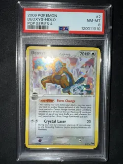 Deoxys (Delta Species) 2/17 Pop Series 4 Holo Pokemon 2006 PSA 8 - Image 3