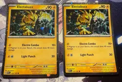 Pokemon Tcg 151 Electabuzz Promos Hd Cosmo And Pixel Holo Variants With Swirls - Image 1