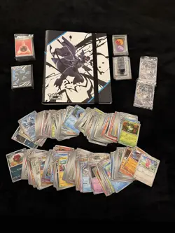 Pokemon Black Bolt Mega Lot - 1 Binder, Promo energy cards and Bulk Cards TCG - Image 1