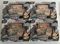 Pokemon Black Bolt White Flare Victini Illustration Collection Box - LOT of 4 - Image 1
