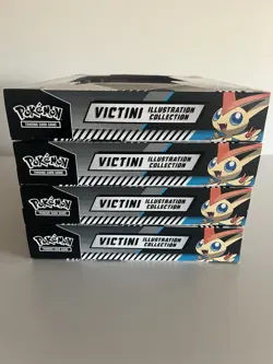 Pokemon Black Bolt White Flare Victini Illustration Collection Box - LOT of 4 - Image 3