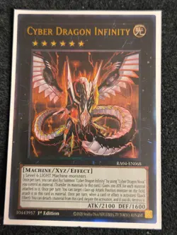 Yugioh! TCG - Cyber Dragon Infinity - Prismatic Ultimate Rare - RA04-EN068 - Image 1