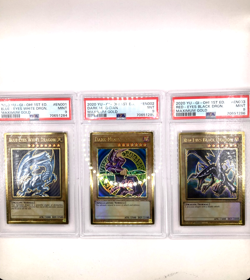 Sequencial PSA 9 2020 Yugioh Blue Eyes Red Eyes Dark Magician Lot Maximum Gold - Image 1