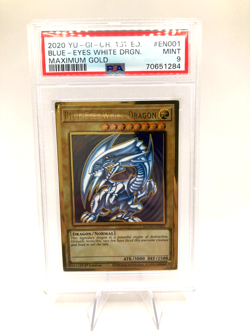 Sequencial PSA 9 2020 Yugioh Blue Eyes Red Eyes Dark Magician Lot Maximum Gold - Image 2