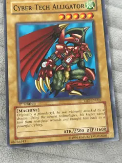 Cyber-Tech Alligator LCJW-EN011 X 1 Common 1st Ed Yugioh - Image 1