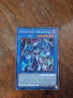 1x (NM) Archfiend's Awakening - FIGA-EN031 - Secret Rare - 1st Edition YuGiOh - Image 1