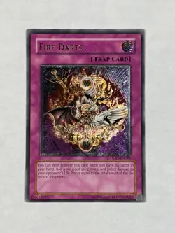 YUGIOH ENHANCED NA Fire Darts CRV-EN049 Ultimate Rare NM - Image 1