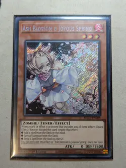 Ash Blossom & Joyous Spring RA01-EN008 Secret Rare 1st Ed, NM, YU-GI-OH! TCG - Image 1