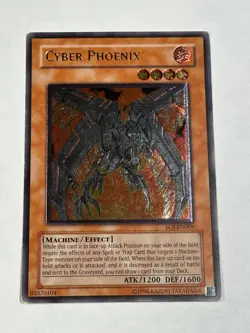 YUGIOH EURO Cyber Phoenix EOJ-EN009 Ultimate Rare MP - Image 1