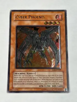YUGIOH EURO Cyber Phoenix EOJ-EN009 Ultimate Rare MP - Image 3