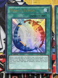 2x Miracle Fusion RYMP-EN021 LP Ultra Rare 1st Edition Yu-Gi-Oh - Image 4
