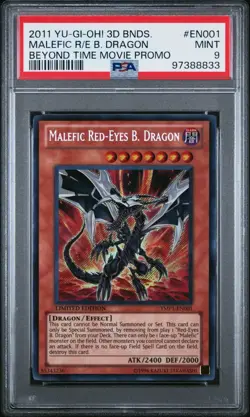 PSA 9 MINT Malefic Rainbow Dragon YMP1-EN001 Secret Rare Promo *8833 Yugioh - Image 1