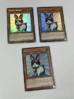 3x Rescue Rabbit KICO-EN034 Collector's Rare 1st Edition Playset Yugioh - Image 1