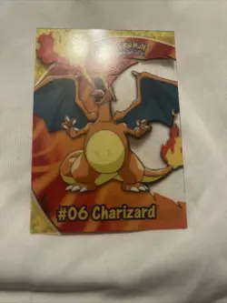 DA101161 2000 Pokemon Charizard #06 Topps PC3 TV Animation Clear Card Variant - Image 1