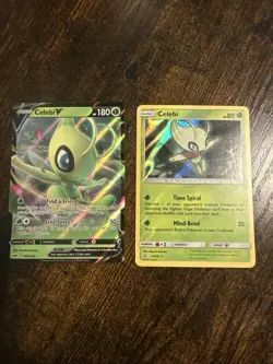 Celebi V Pokemon Card Lot - Holo Rare Mint Condition - Image 1