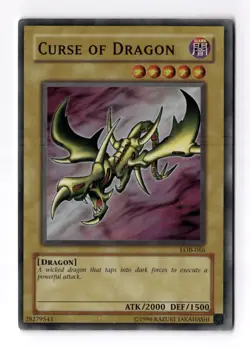 Curse of Dragon LOB-066 Unlimited Super Rare Holo Vintage YuGiOh Card LP/NM - Image 1
