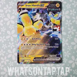 Pokemon Card Iron Hands Ex 070/182 Ultra Rare Prize Pack Series 5 Stamped LP - Image 1