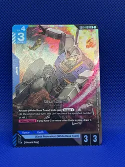 Gundam (001) (Foil) (English) LR Newtype Rising (GD001) Gundam Card Game - Image 3