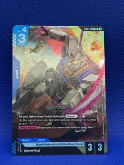 Gundam (001) (Foil) (English) LR Newtype Rising (GD001) Gundam Card Game - Image 4