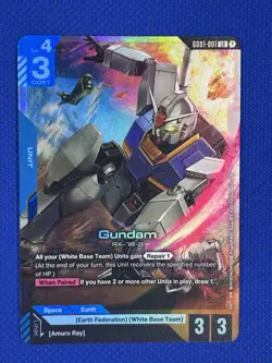 Gundam (001) (Foil) (English) LR Newtype Rising (GD001) Gundam Card Game - Image 5