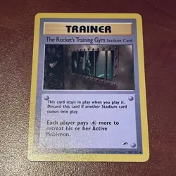 The Rocket's Training Gym 104/132 Gym Heroes Rare NM Pokemon Card TCG Vintage - Image 2