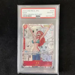 One Piece Card PSA10 Nami Comic Parallel OP01-016 Rare 2024 Japanese - Image 1