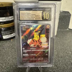 CGC 10 PRISTINE Detective Pikachu 098/SV-P Pre-order 2023 Japanese Graded Card - Image 1