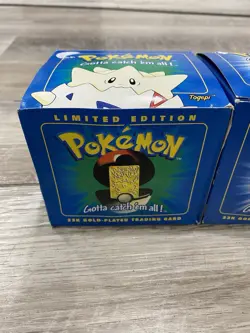 1999 Burger King/Nintendo Pokemon 23K Gold Plated Trading Card Set of 3 NIB - Image 2