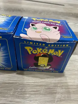 1999 Burger King/Nintendo Pokemon 23K Gold Plated Trading Card Set of 3 NIB - Image 4