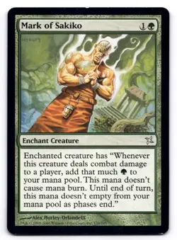 Mark of Sakiko LP Betrayers of Kamigawa 135/165 MTG Regular - Image 1