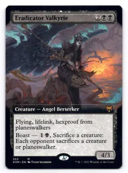 Eradicator Valkyrie LP Extended Art Kaldheim 353 MTG Regular - Image 1
