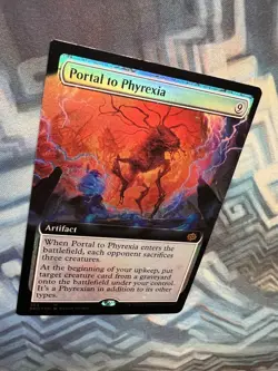 MTG Foil Extended Art Portal to Phyrexia NM- Unplayed The Brothers' War - Image 2
