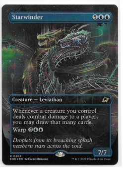 Foil Starwinder (0306) (Borderless) - Edge of Eternities (EOE) MTG Rare - Image 1
