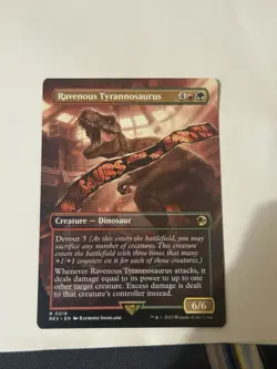 MTG - Ravenous Tyrannosaurus (Borderless) - Jurassic World - NM - NON-Foil - Image 1