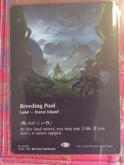 EXTENDED Breeding Pool Edge of Eternities Magic The Gathering MTG BORDERLESS - Image 1