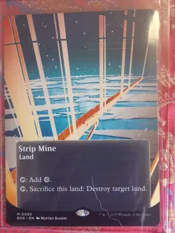 EXTENDED Strip Mine Edge of Eternities Magic The Gathering MTG BORDERLESS - Image 1