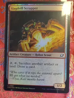 FOIL Slagdrill Scrapper Edge of Eternities MAgic The Gathering MTG CCG Card - Image 1