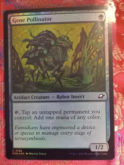 FOIL Gene Pollinator Edge of Eternities MAgic The Gathering MTG CCG Card - Image 1