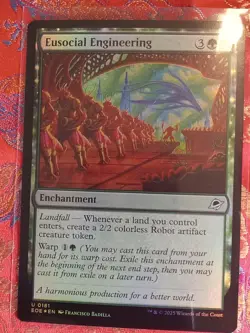 FOIL Eusocial Engineering Edge of Eternities MAgic The Gathering MTG CCG Card - Image 1
