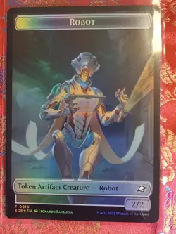 FOIL double token lander Robot Edge of Eternities MAgic The Gathering MTG - Image 1