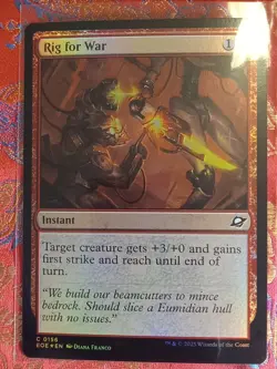 FOIL Rig For War MAgic The Gathering Edge of Eternities MTG CCG game red Card - Image 1
