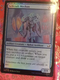 FOIL Selfcraft Mechan Edge of Eternities MAgic The Gathering MTG CCG Card - Image 1