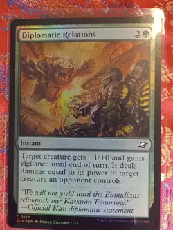 FOIL Diplomatic Relations Edge of Eternities MAgic The Gathering MTG CCG Card - Image 1