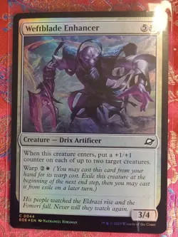 FOIL Weftblade Enhancer MAgic The Gathering Edge of Eternities MTG game Card - Image 1