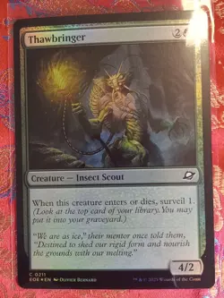FOIL Thawbringer Edge of Eternities MAgic The Gathering MTG CCG Card - Image 1