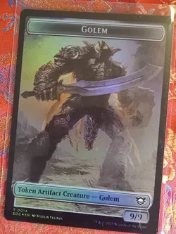 FOIL Double Token Elemental Golem Edge of Eternities MAgic The Gathering MTG - Image 1