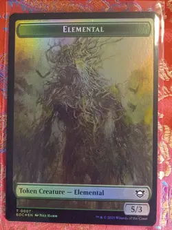 FOIL Double Token Elemental Golem Edge of Eternities MAgic The Gathering MTG - Image 2
